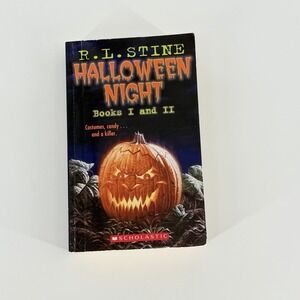 R.L. Stine Halloween Night Books I & II Scholastic Paperback 2003 Vtg